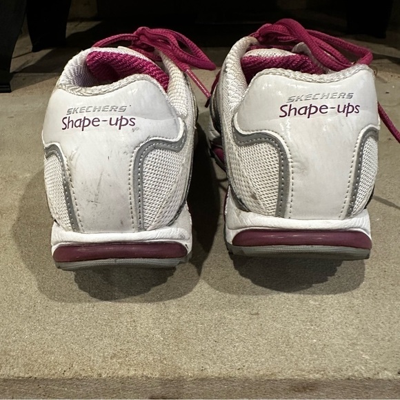 Skechers shape ups walking shoes size 7 white pink gray - Picture 9 of 14